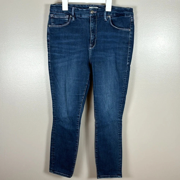 Good American High Rise Dark Wash Jeans - Picture 7 of 7